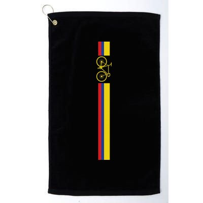 Colombian Cycling Colombia Flag Cyclist Bicycle Gift Golf Towel