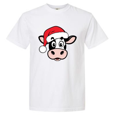 Cute Christmas Cows Santa Heifer Garment-Dyed Heavyweight T-Shirt