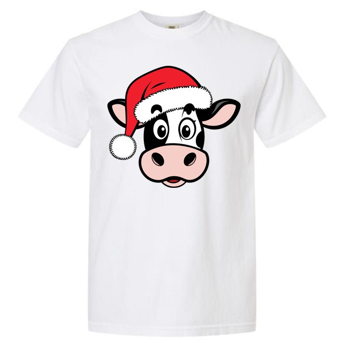 Cute Christmas Cows Santa Heifer Garment-Dyed Heavyweight T-Shirt