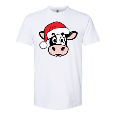 Cute Christmas Cows Santa Heifer Softstyle CVC T-Shirt