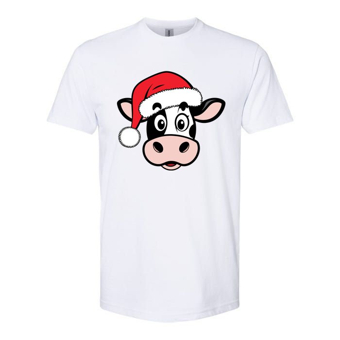 Cute Christmas Cows Santa Heifer Softstyle CVC T-Shirt