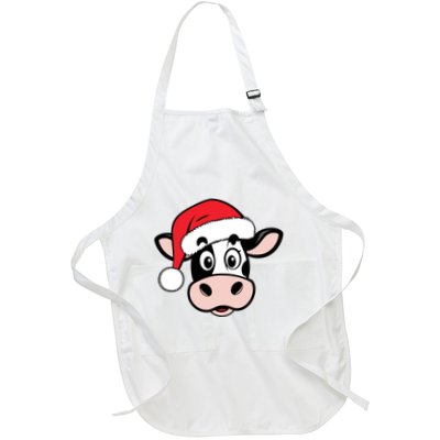 Cute Christmas Cows Santa Heifer Apron