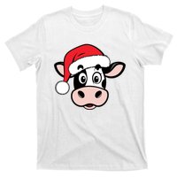 Cute Christmas Cows Santa Heifer T-Shirt