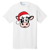 Cute Christmas Cows Santa Heifer Tall T-Shirt