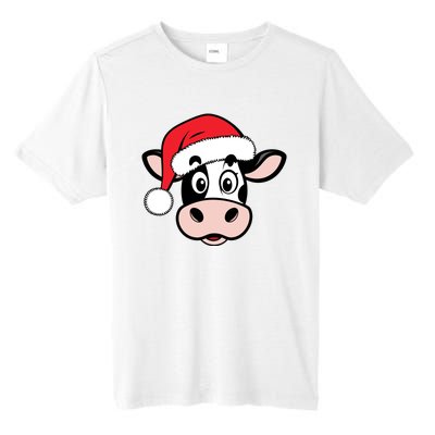 Cute Christmas Cows Santa Heifer Tall Fusion ChromaSoft Performance T-Shirt