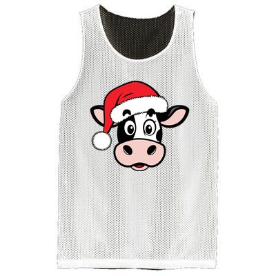 Cute Christmas Cows Santa Heifer Mesh Reversible Basketball Jersey Tank