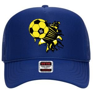 Cool Columbus Crew Sc 96 Soccer High Crown Mesh Back Trucker Hat