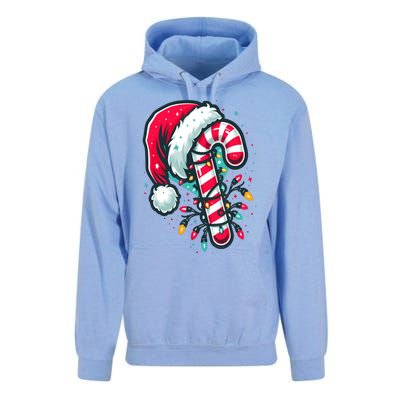 Candy Cane Crew Christmas Lights Family Matching Xmas Unisex Surf Hoodie