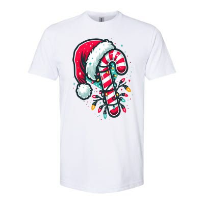 Candy Cane Crew Christmas Lights Family Matching Xmas Softstyle CVC T-Shirt