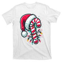 Candy Cane Crew Christmas Lights Family Matching Xmas T-Shirt