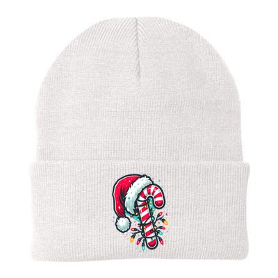 Candy Cane Crew Christmas Lights Family Matching Xmas Knit Cap Winter Beanie