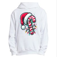 Candy Cane Crew Christmas Lights Family Matching Xmas Urban Pullover Hoodie