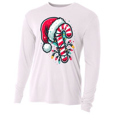 Candy Cane Crew Christmas Lights Family Matching Xmas Cooling Performance Long Sleeve Crew