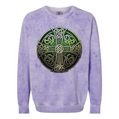 Celtic Cross Colorblast Crewneck Sweatshirt