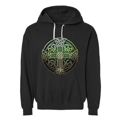 Celtic Cross Garment-Dyed Fleece Hoodie