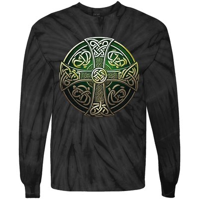 Celtic Cross Tie-Dye Long Sleeve Shirt