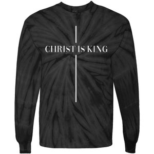 Christian Christianity Christ Is King Jesus Christ Catholic Tie-Dye Long Sleeve Shirt