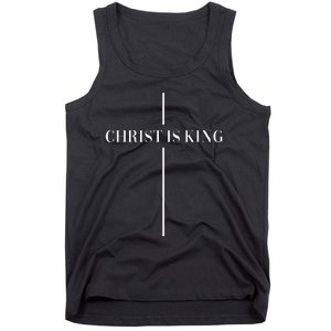 Christian Christianity Christ Is King Jesus Christ Catholic Tank Top