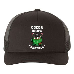 Cocoa Crew Captain Christmas Xmas Squad Picture Yupoong Adult 5-Panel Trucker Hat