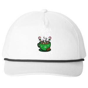 Cocoa Crew Captain Christmas Xmas Squad Picture Snapback Five-Panel Rope Hat