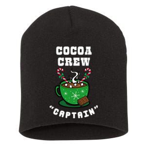 Cocoa Crew Captain Christmas Xmas Squad Picture Short Acrylic Beanie