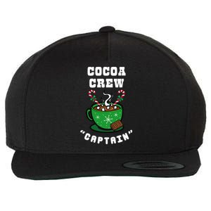 Cocoa Crew Captain Christmas Xmas Squad Picture Wool Snapback Cap