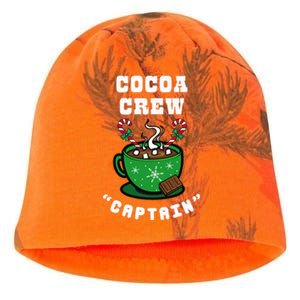 Cocoa Crew Captain Christmas Xmas Squad Picture Kati - Camo Knit Beanie