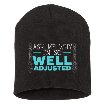 Chiro Crew Chiropractor Chiropractic Spine Surgeon Short Acrylic Beanie