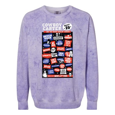 Cowboy Carter Colorblast Crewneck Sweatshirt