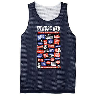 Cowboy Carter Mesh Reversible Basketball Jersey Tank