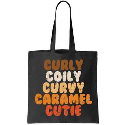 Curly Curvy Caramel Cutie Melanin Goddess Black Pride Gift Bag