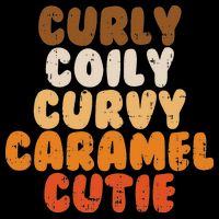 Curly Curvy Caramel Cutie Melanin Goddess Black Pride Gift Tie-Dye T-Shirt