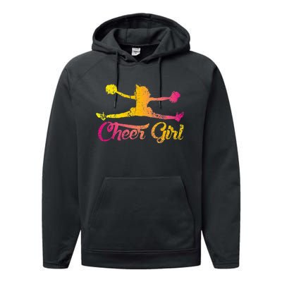 Cheerleader Cheer  Cheering Colorful Cheerleading Performance Fleece Hoodie