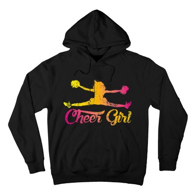 Cheerleader Cheer  Cheering Colorful Cheerleading Hoodie