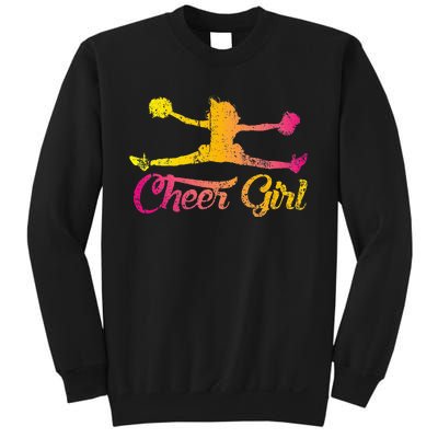 Cheerleader Cheer  Cheering Colorful Cheerleading Sweatshirt