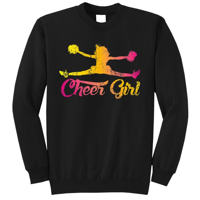 Cheerleader Cheer  Cheering Colorful Cheerleading Sweatshirt