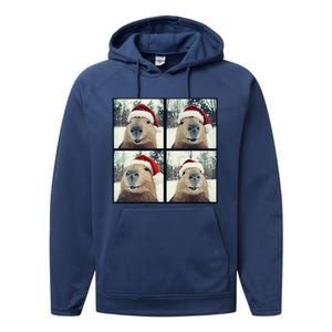 Capybara Christmas Performance Fleece Hoodie