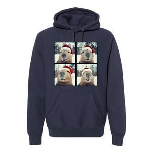 Capybara Christmas Premium Hoodie