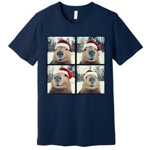 Capybara Christmas Premium T-Shirt