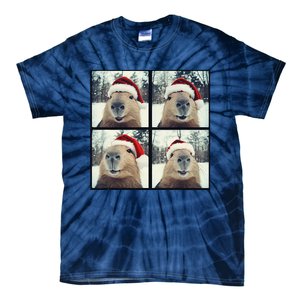 Capybara Christmas Tie-Dye T-Shirt