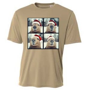 Capybara Christmas Cooling Performance Crew T-Shirt