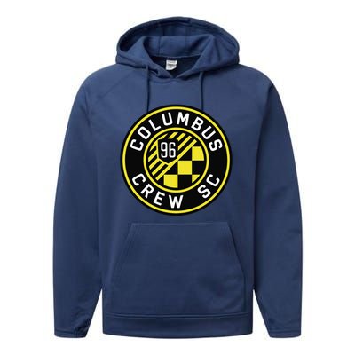 Cool Columbus Crew Sc 96 Soccer Performance Fleece Hoodie