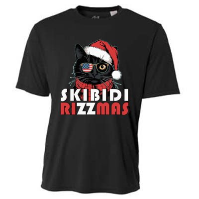 Cool Cat Christmas Santa Claus Charisma Cooling Performance Crew T-Shirt