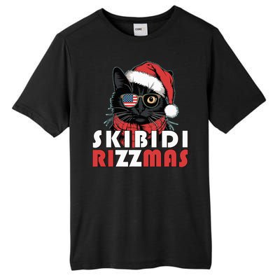 Cool Cat Christmas Santa Claus Charisma Tall Fusion ChromaSoft Performance T-Shirt