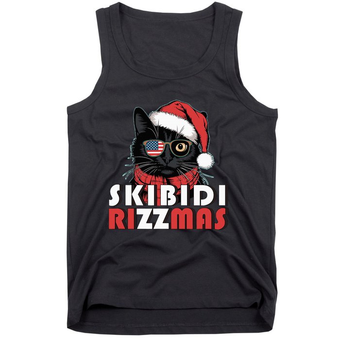 Cool Cat Christmas Santa Claus Charisma Tank Top