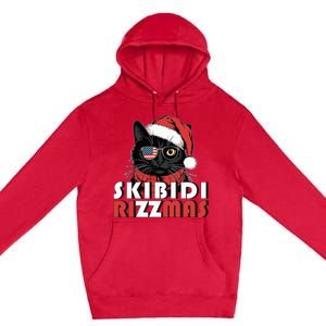 Cool Cat Christmas Santa Claus Charisma Premium Pullover Hoodie