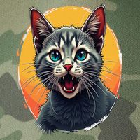Cursed Cat Cement Eater Meme Legacy Tie Dye Trucker Hat