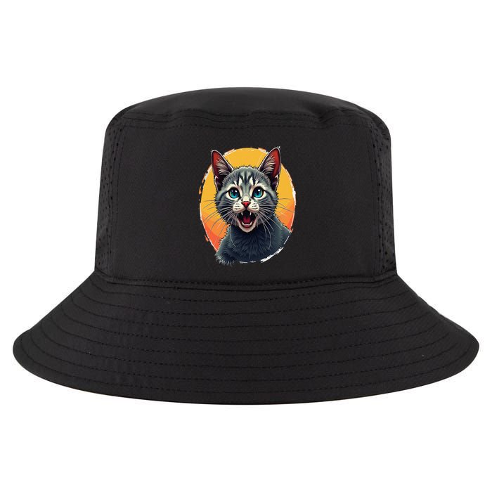 Cursed Cat Cement Eater Meme Cool Comfort Performance Bucket Hat