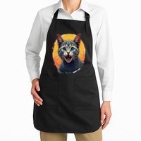 Cursed Cat Cement Eater Meme Apron