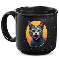 Cursed Cat Cement Eater Meme 15oz Campfire Ceramic Mug